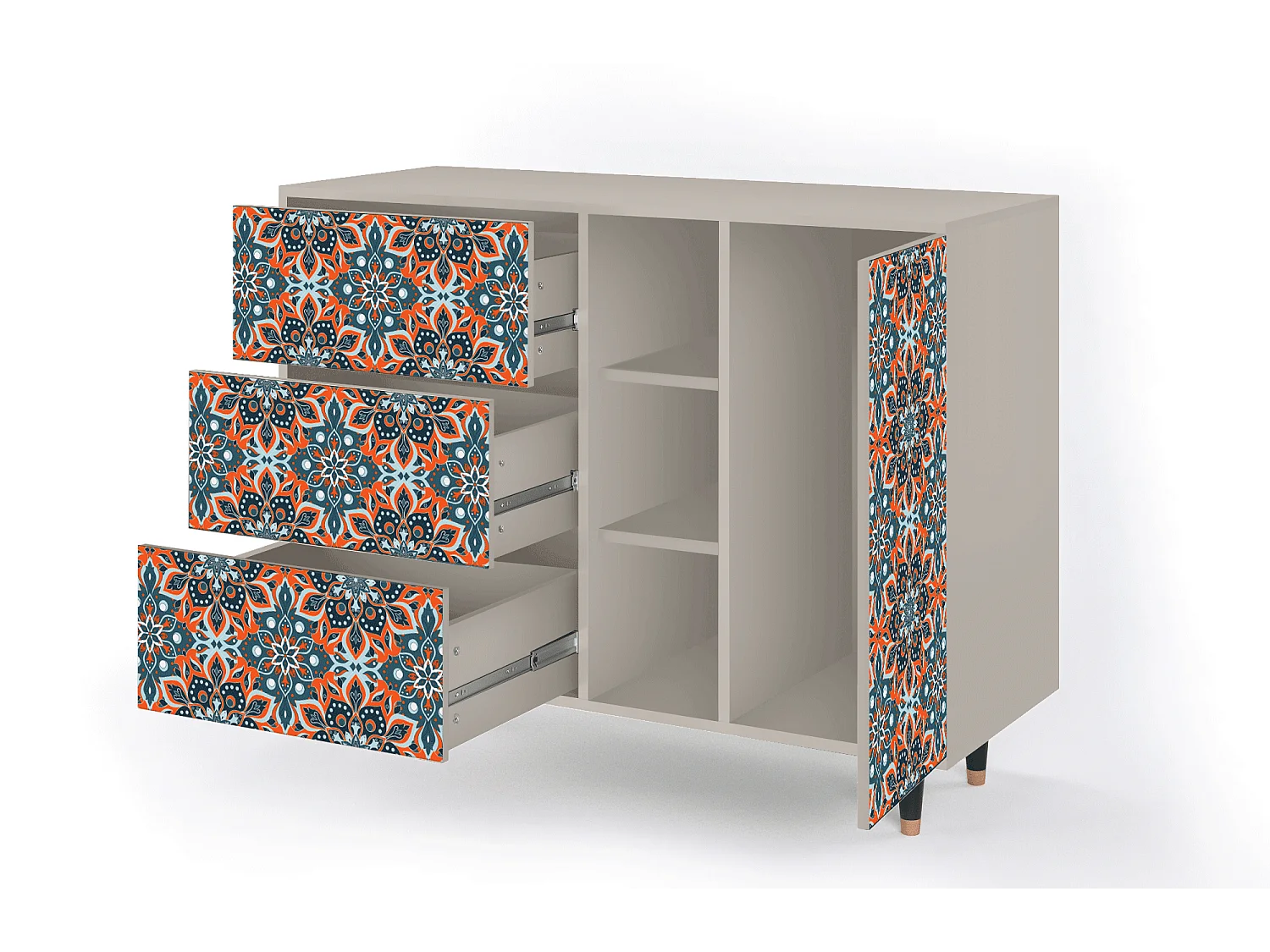 Buffet - 125x98x48 cm - BS2 - Fire Beetle, Sable