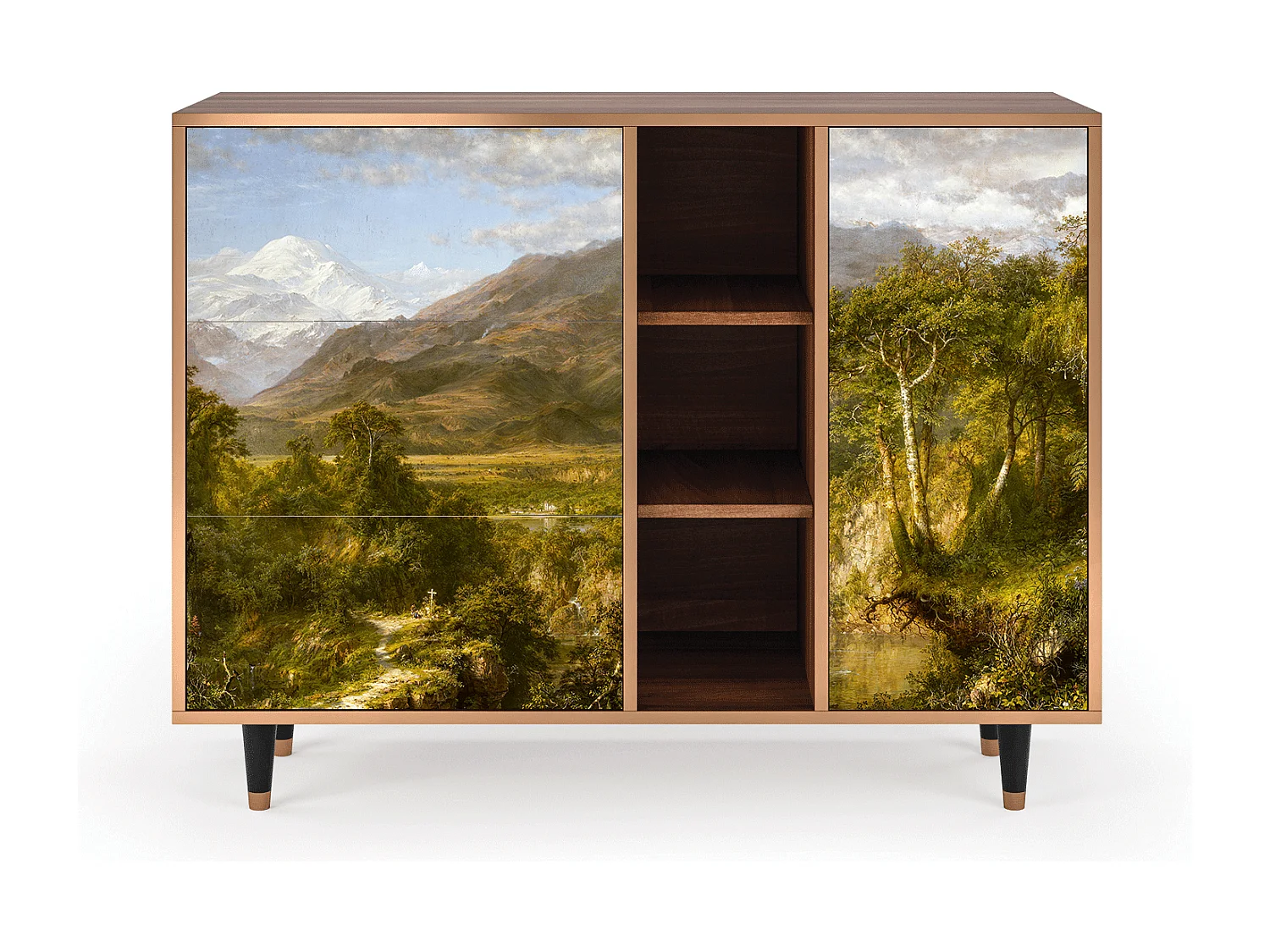 Aparador - 125x98x48 cm - BS2 - The Heart of the Andes , Nogal