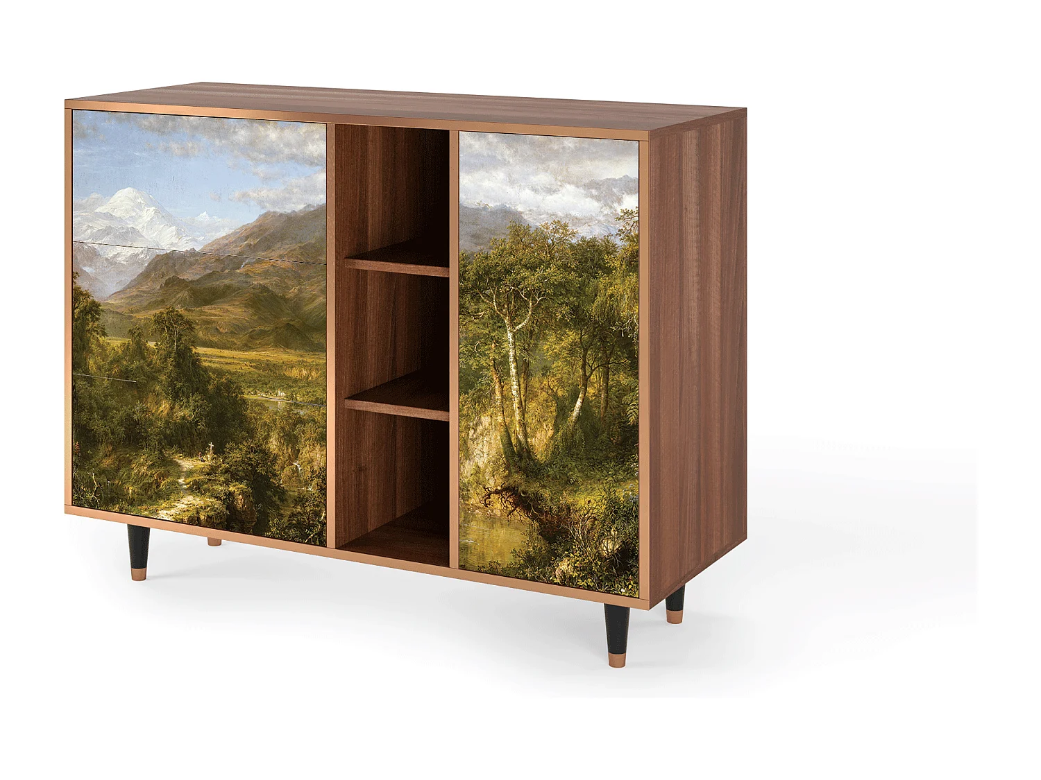 Aparador - 125x98x48 cm - BS2 - The Heart of the Andes , Nogal