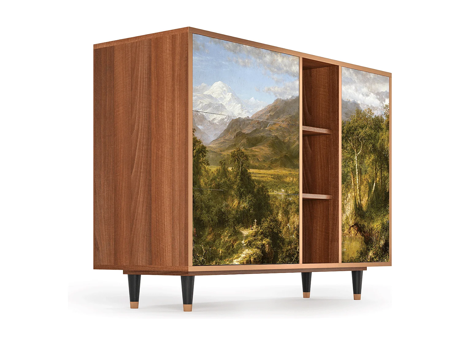 Aparador - 125x98x48 cm - BS2 - The Heart of the Andes , Nogal