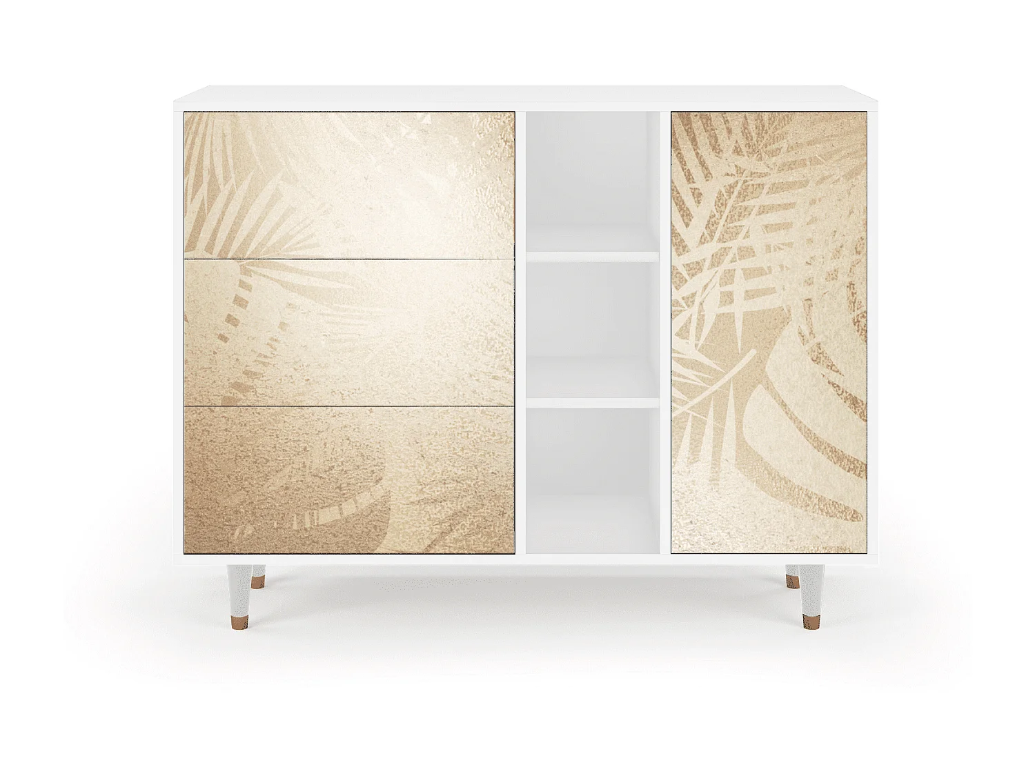 Sideboard - 125x98x48 cm - BS2 - Plant of the Dessert, Weiß