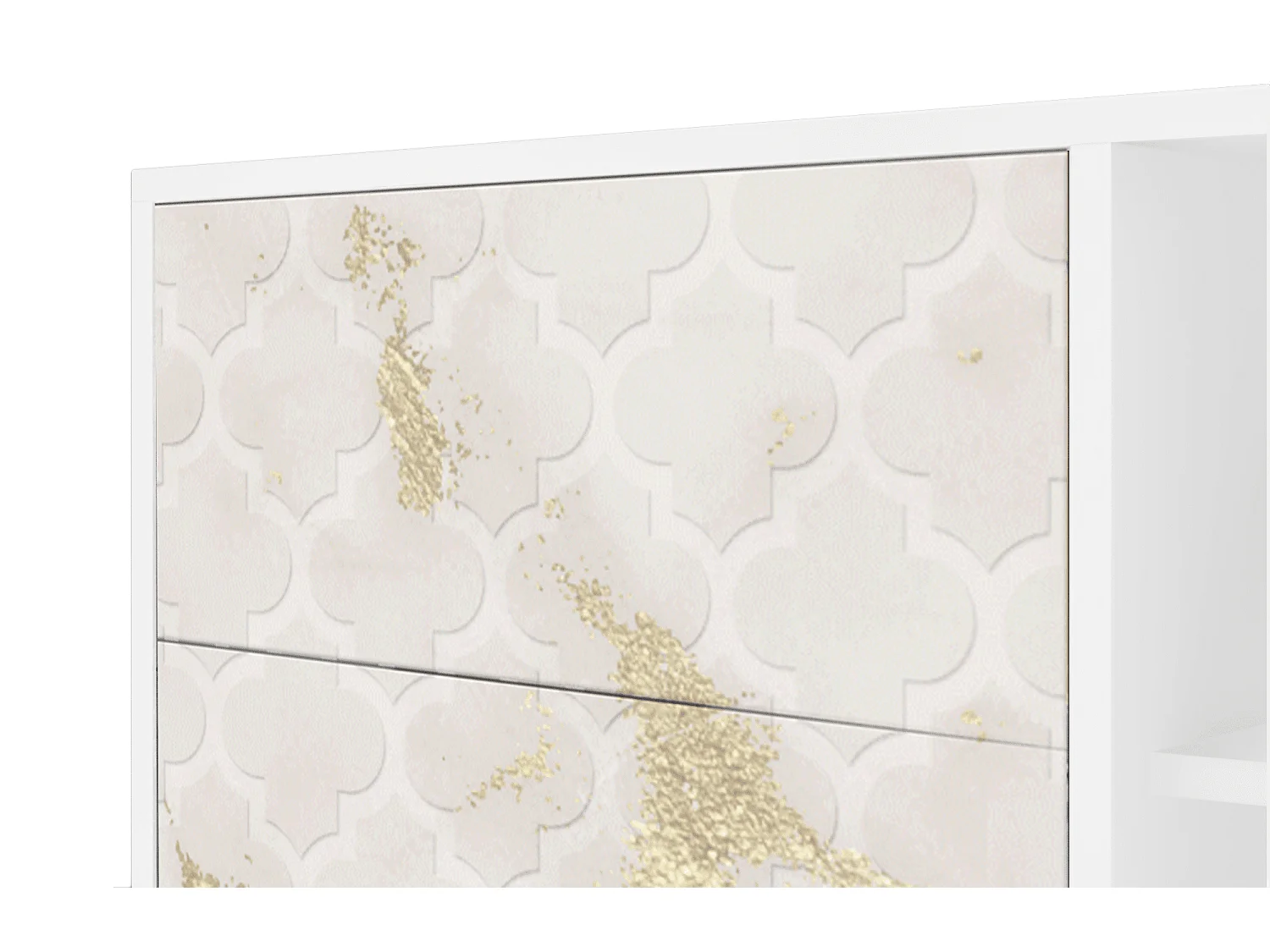 Buffet - 125x98x48 cm - BS2 - Sahara desert, Blanc