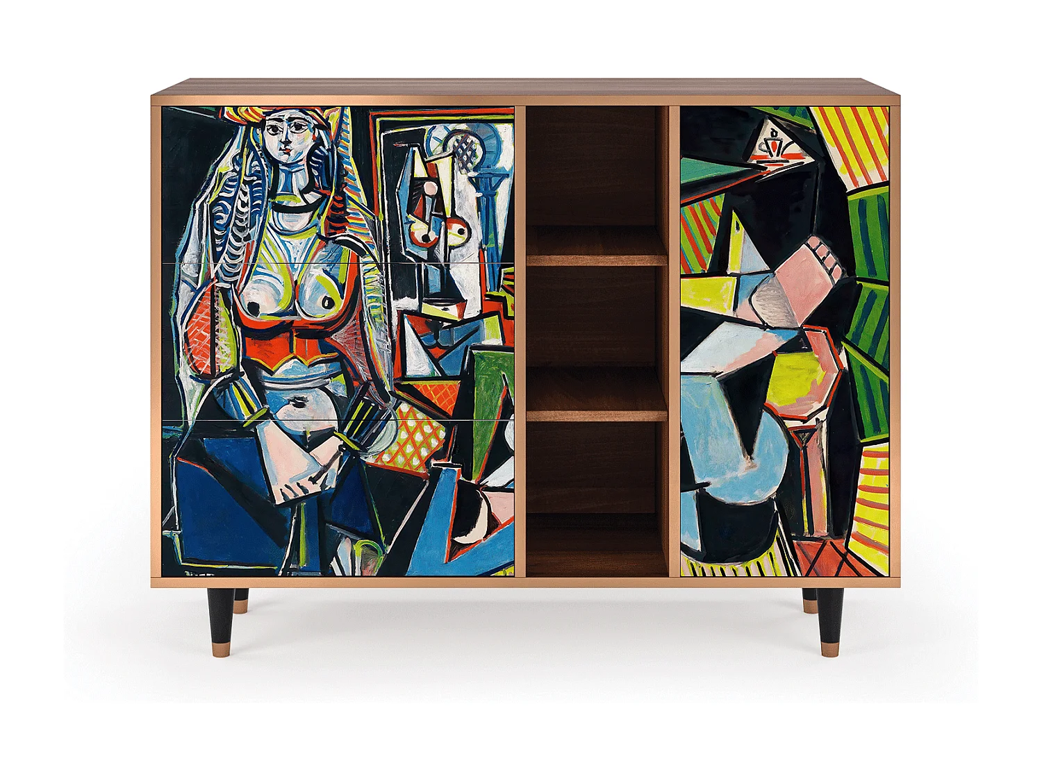 Credenza - 125x98x48 cm - BS2 - Women of Algiers, Noce