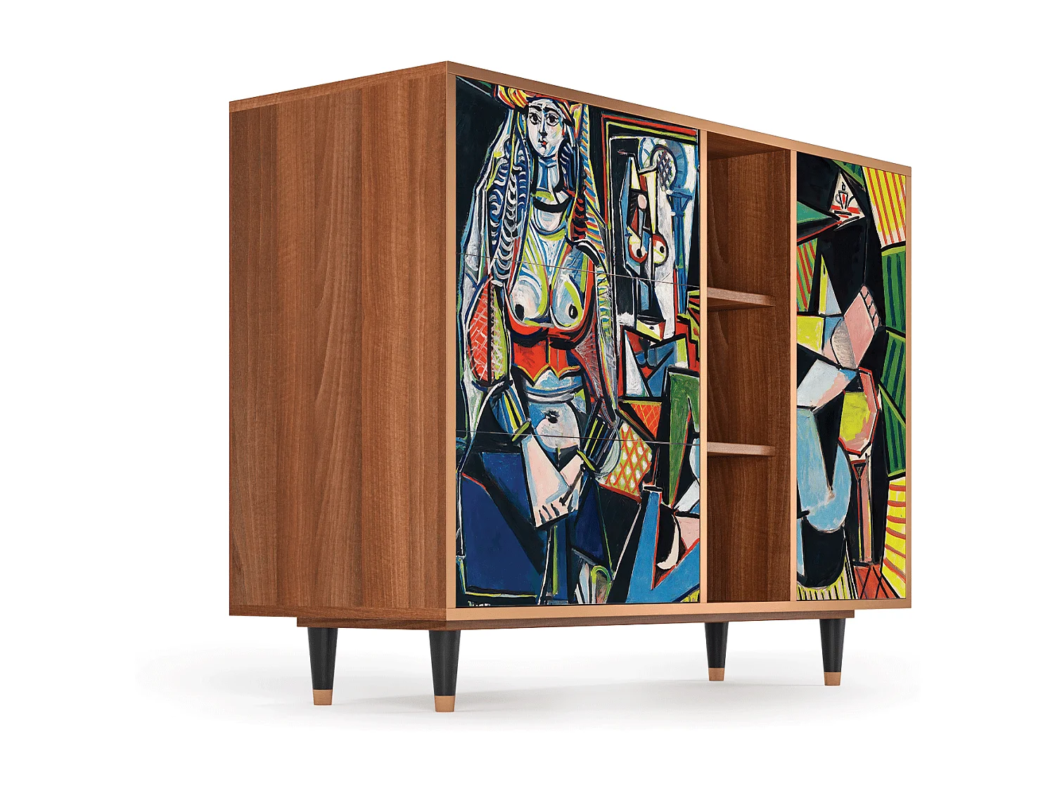 Credenza - 125x98x48 cm - BS2 - Women of Algiers, Noce