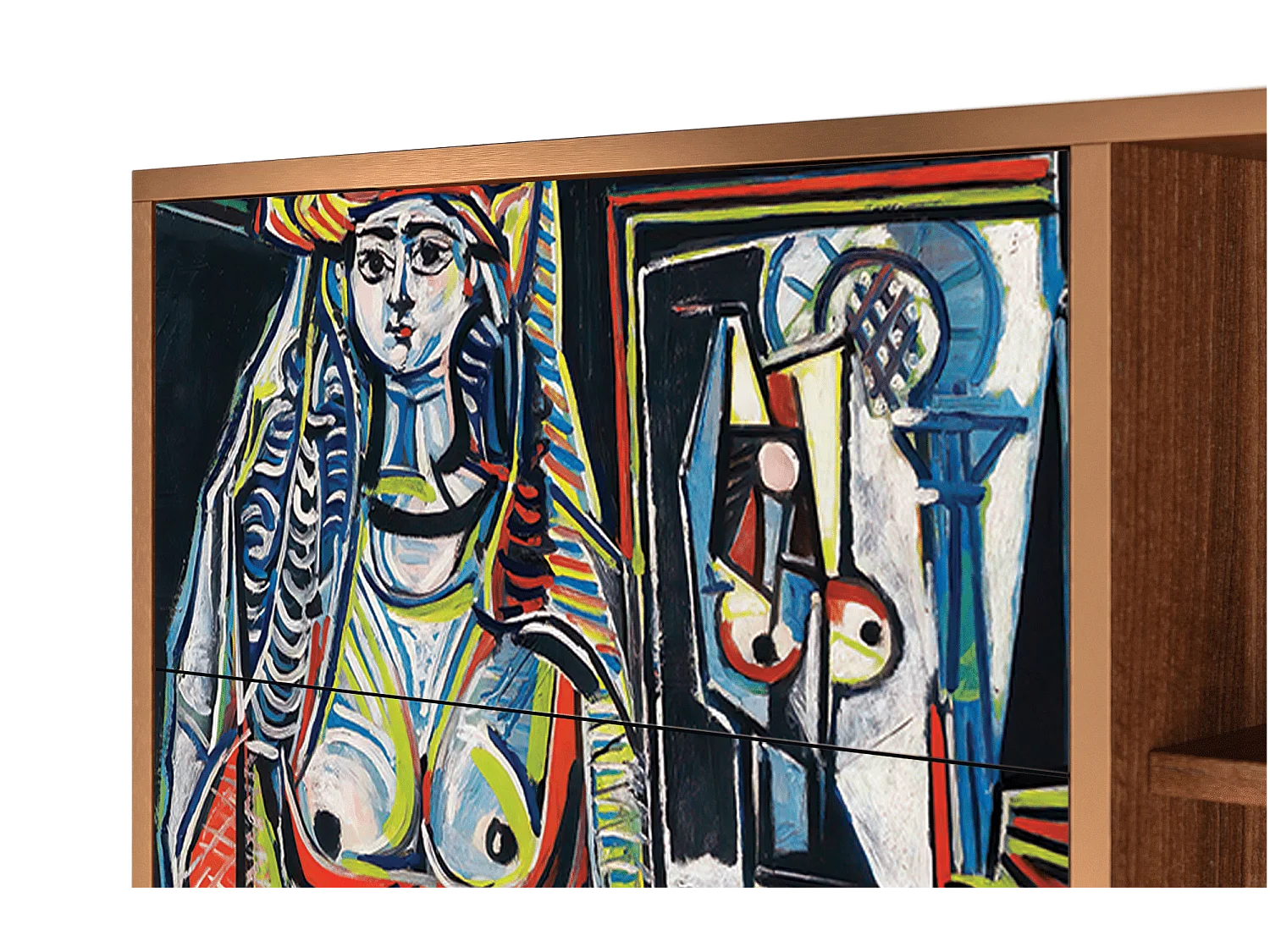 Credenza - 125x98x48 cm - BS2 - Women of Algiers, Noce