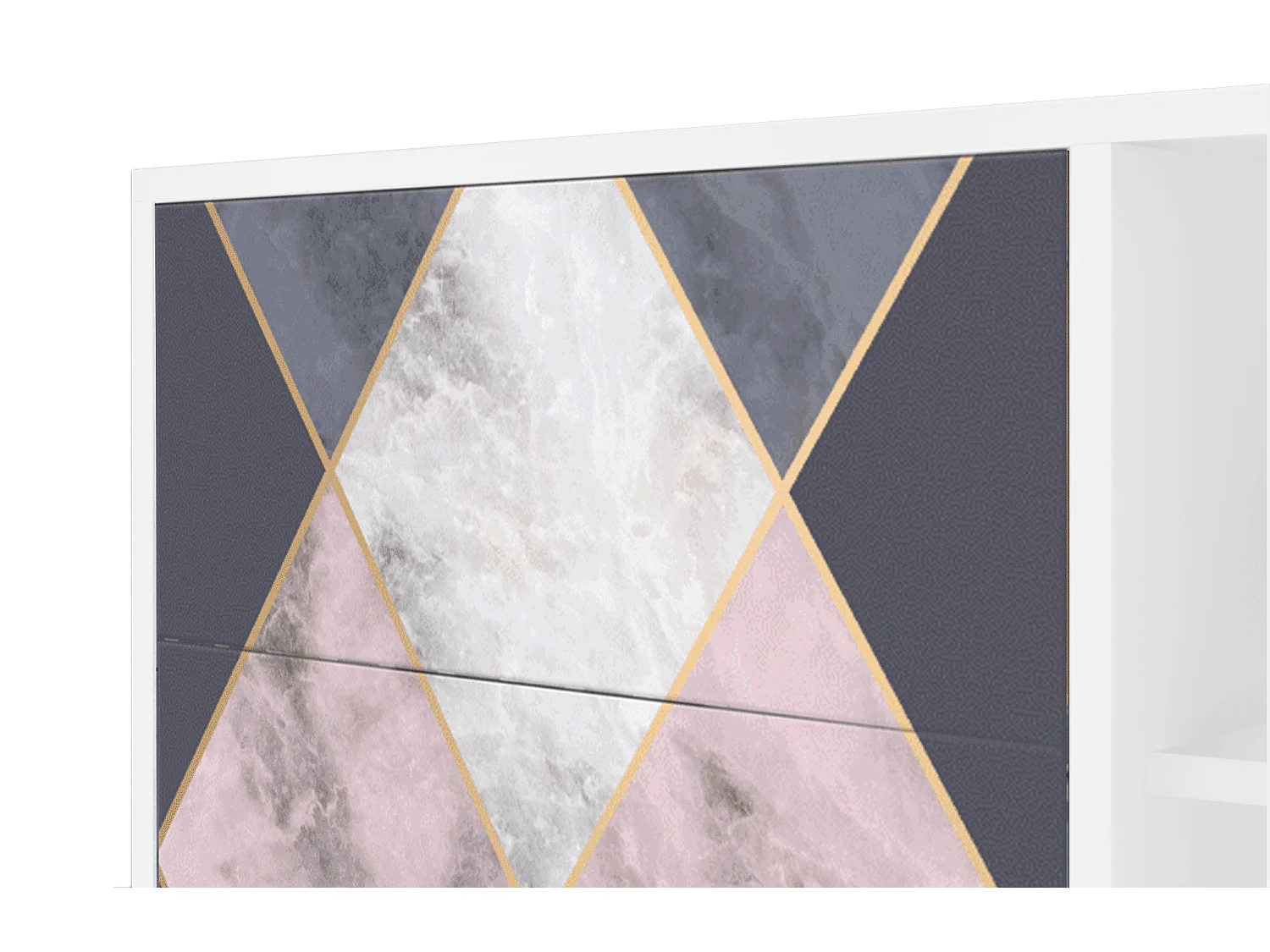 Buffet - 125x98x48 cm - BS2 - Ideal Harmony, Blanc