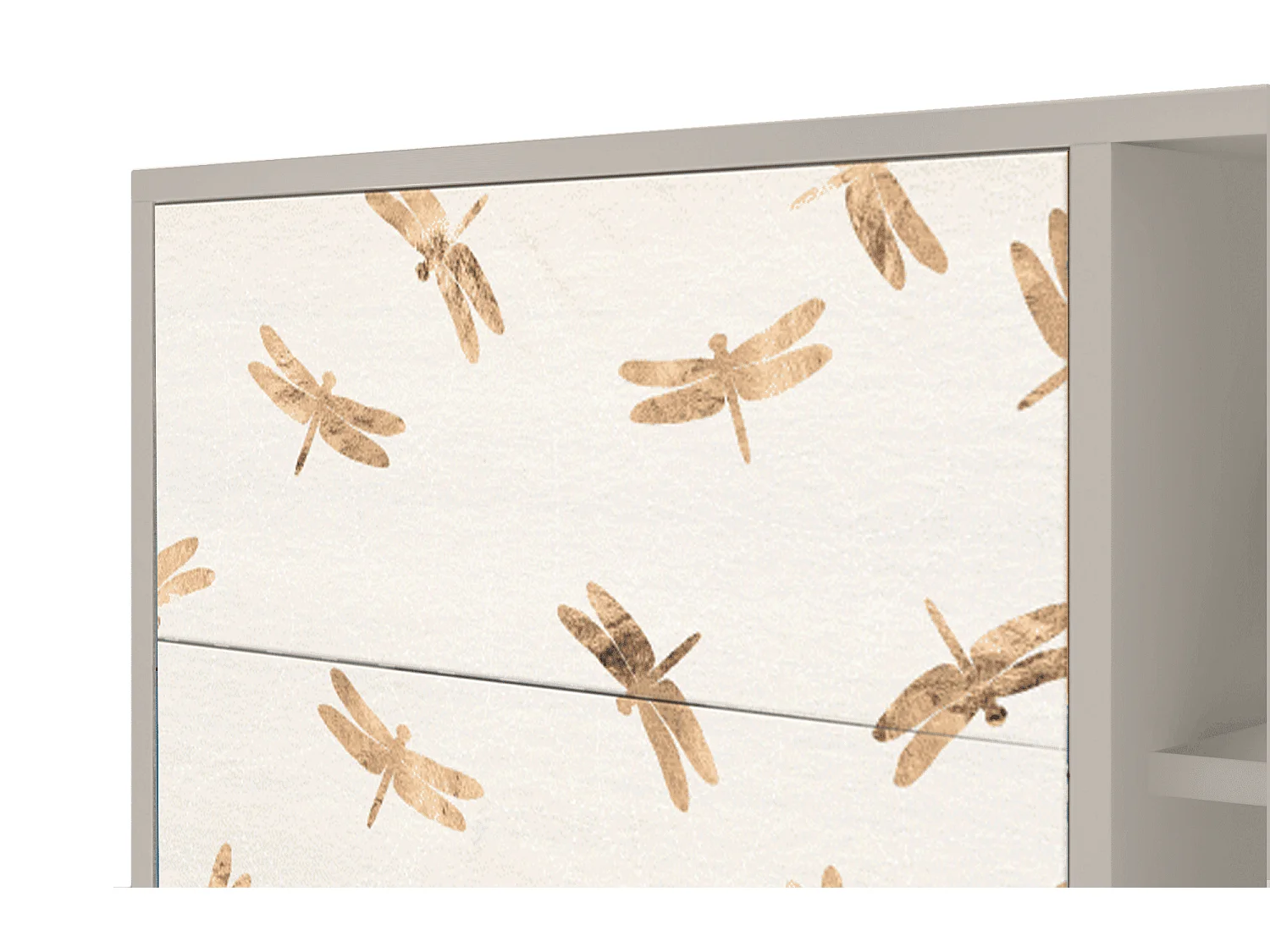 Aparador - 125x98x48 cm - BS2 - Nude Dragonflies, Areia