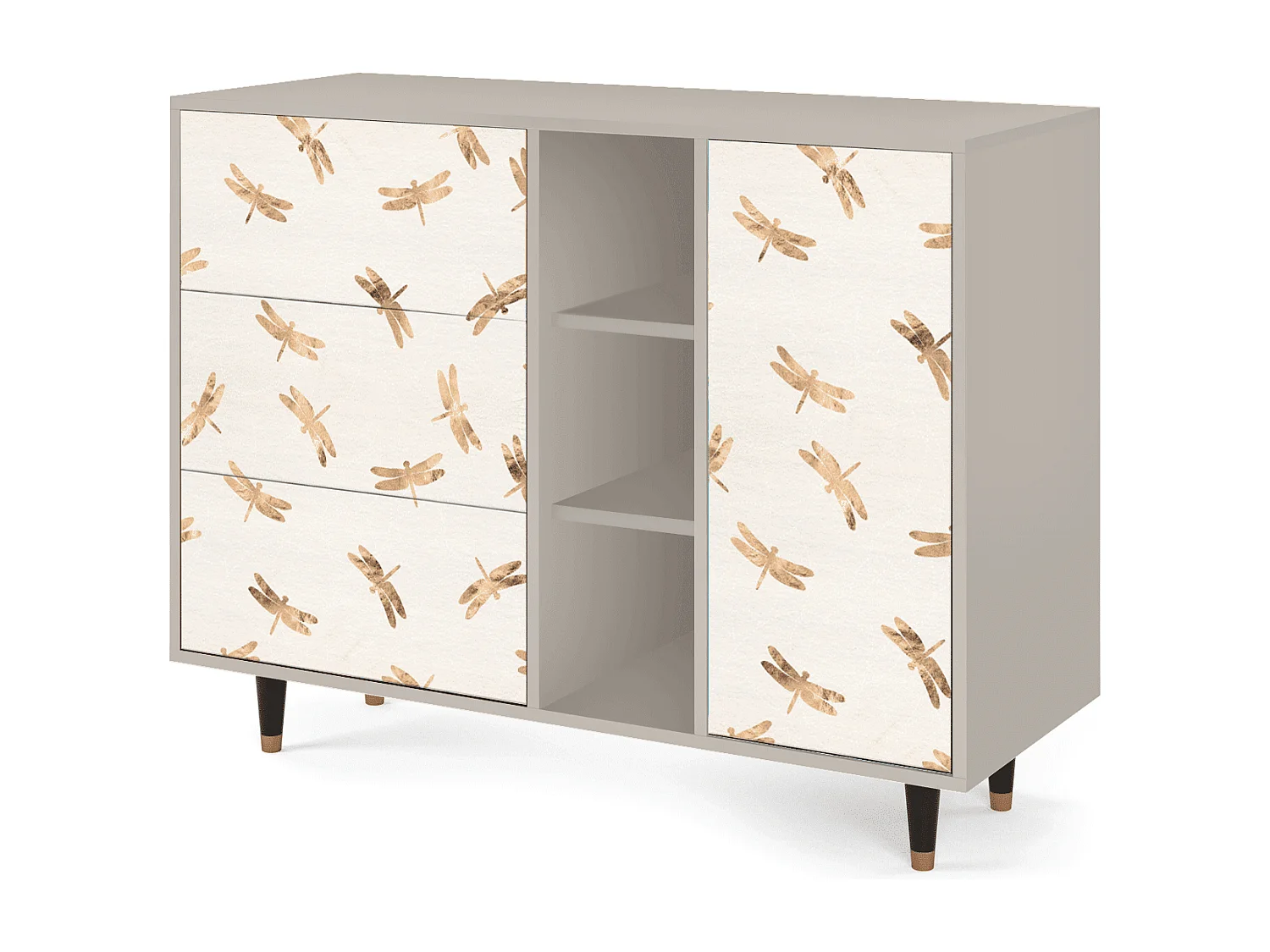 Buffet - 125x98x48 cm - BS2 - Nude Dragonflies, Sable