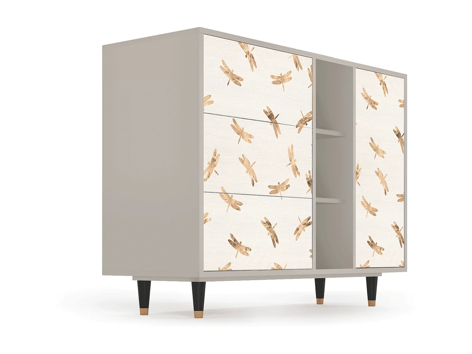 Buffet - 125x98x48 cm - BS2 - Nude Dragonflies, Sable