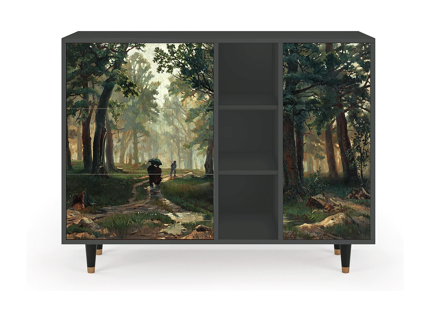 Aparador - 125x98x48 cm - BS2 -  Rain in the Oak Forest, Antracite