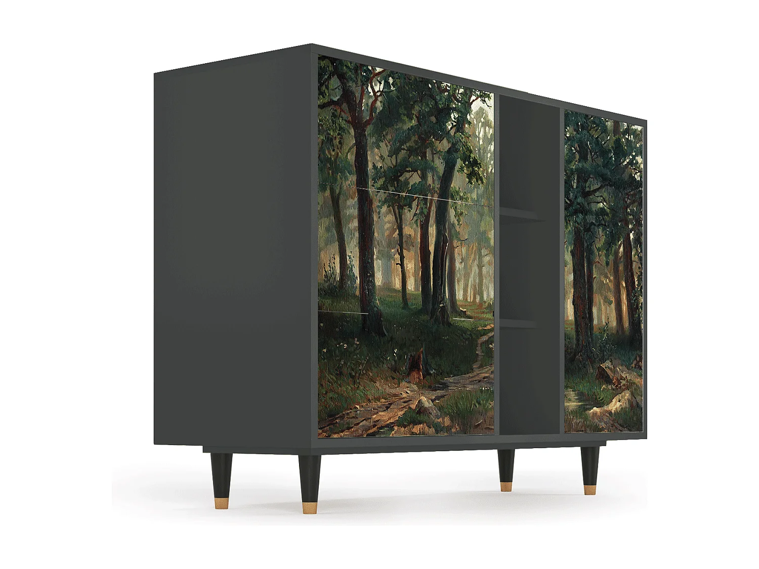 Aparador - 125x98x48 cm - BS2 -  Rain in the Oak Forest, Antracite