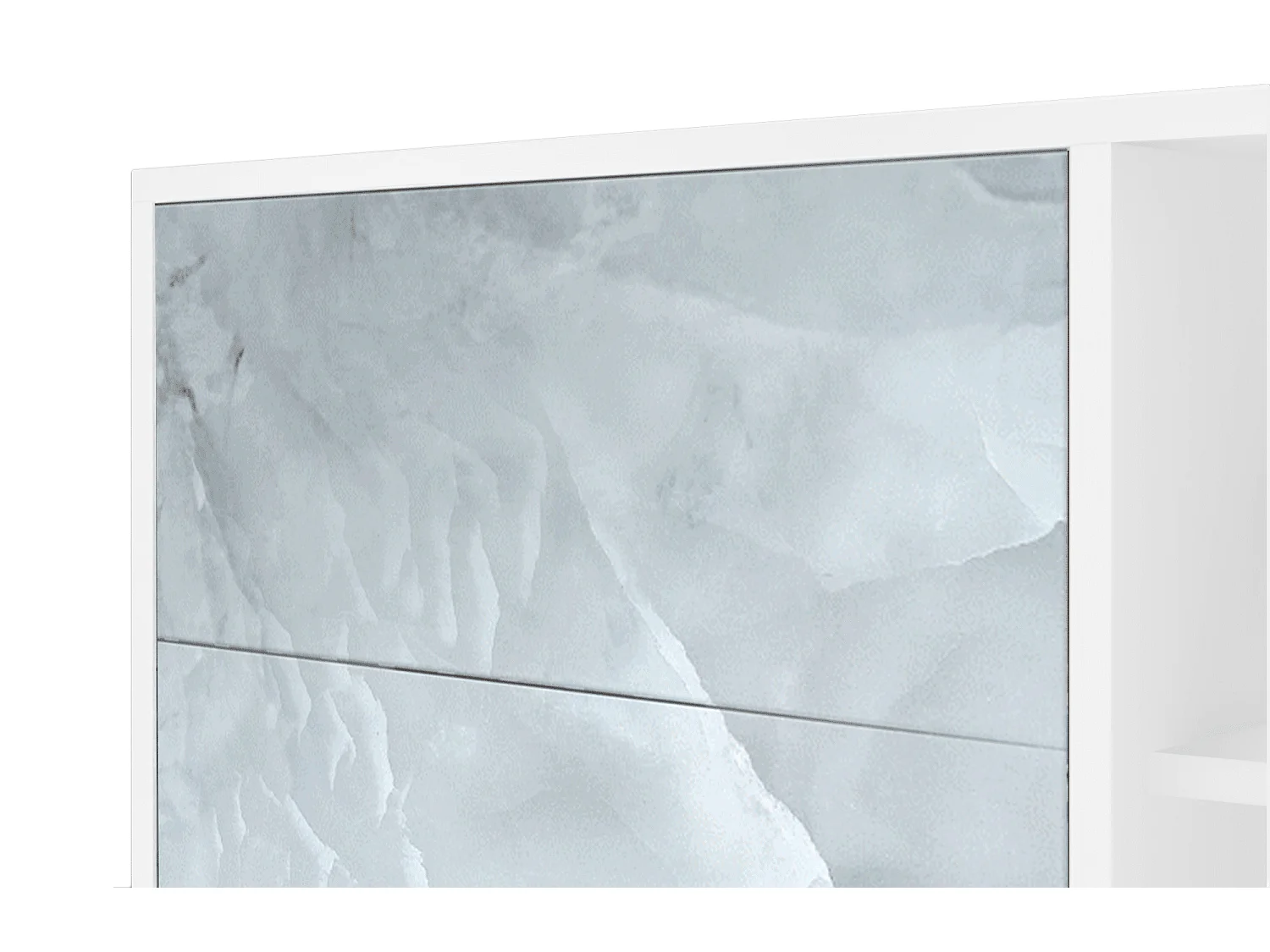 Buffet - 125x98x48 cm - BS2 - The Onyx, Blanc