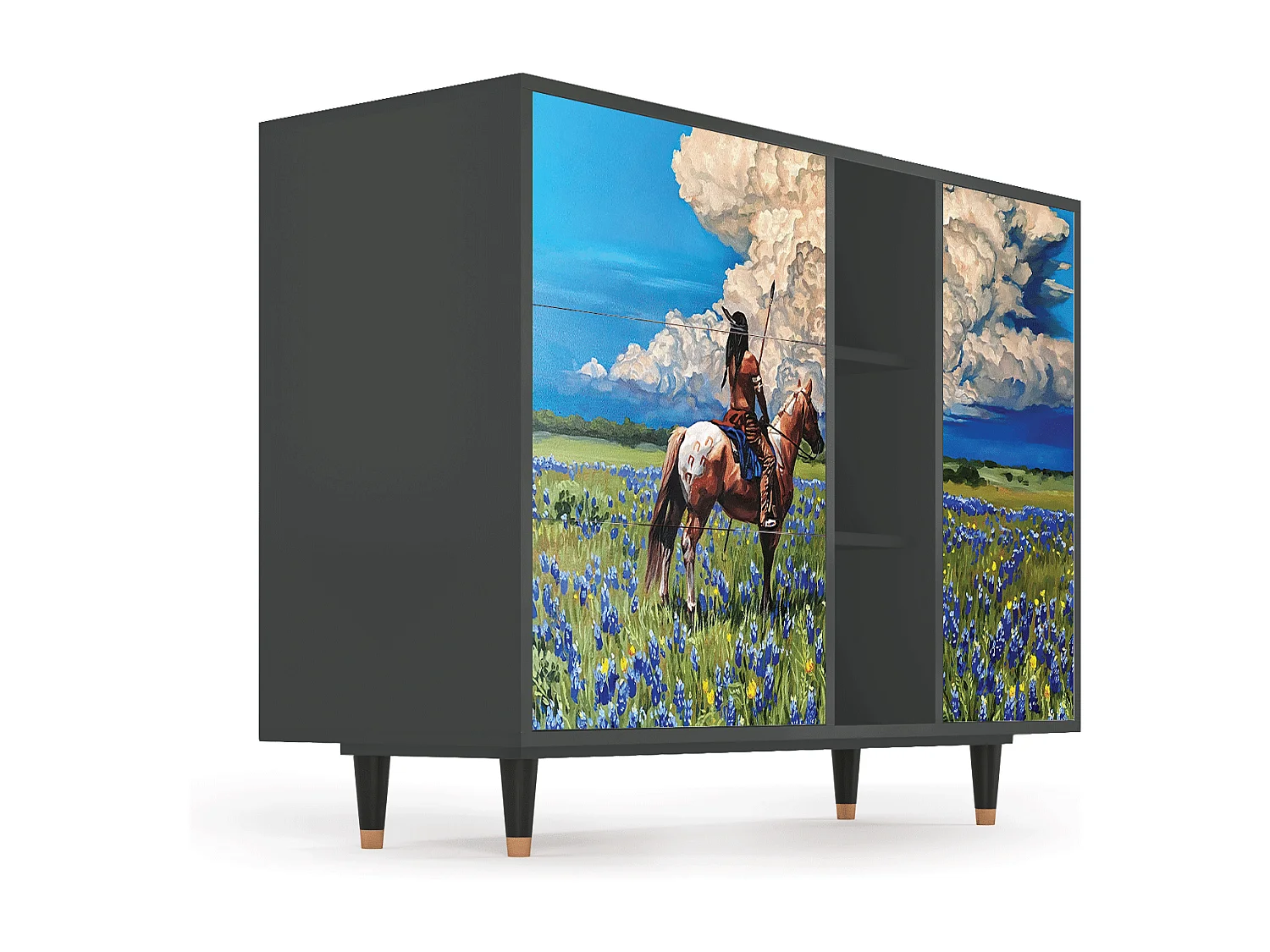 Credenza - 125x98x48 cm - BS2 - Thunderheads by Dean, Antracite