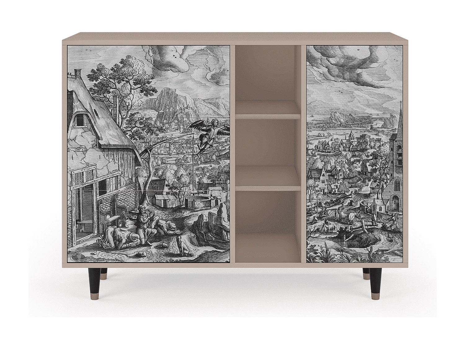 Buffet - 125x98x48 cm - BS2 - Departure, Latte