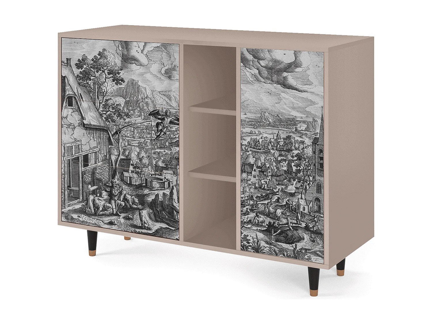 Buffet - 125x98x48 cm - BS2 - Departure, Latte