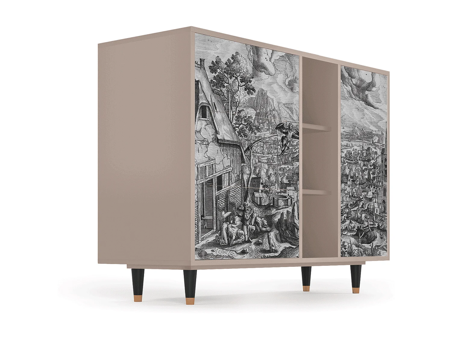 Buffet - 125x98x48 cm - BS2 - Departure, Latte