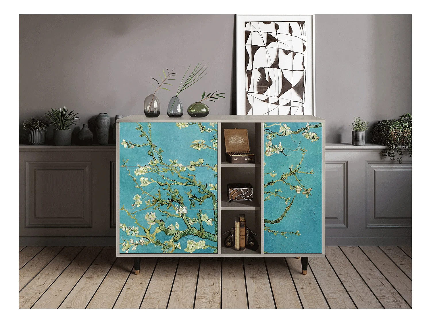 Dressoir - 125x98x48 cm - BS2 - Almond Blossom, Zand