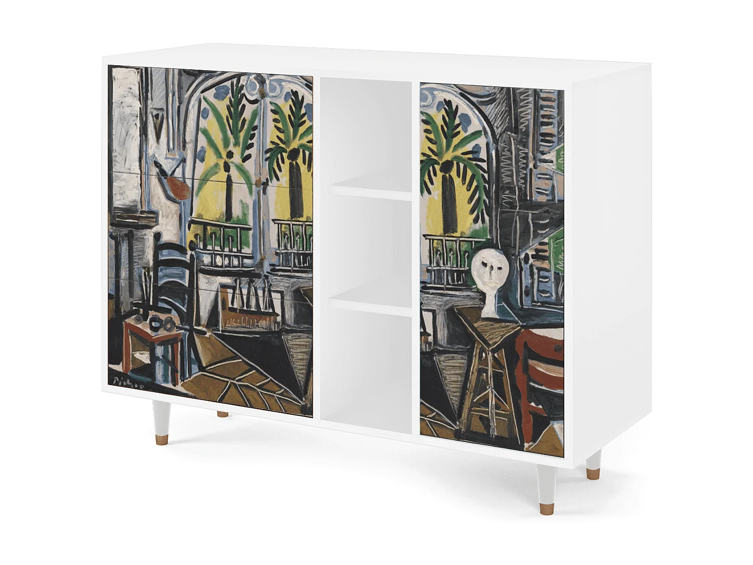 Aparador - 125x98x48 cm - BS2 - The Studio , Branco