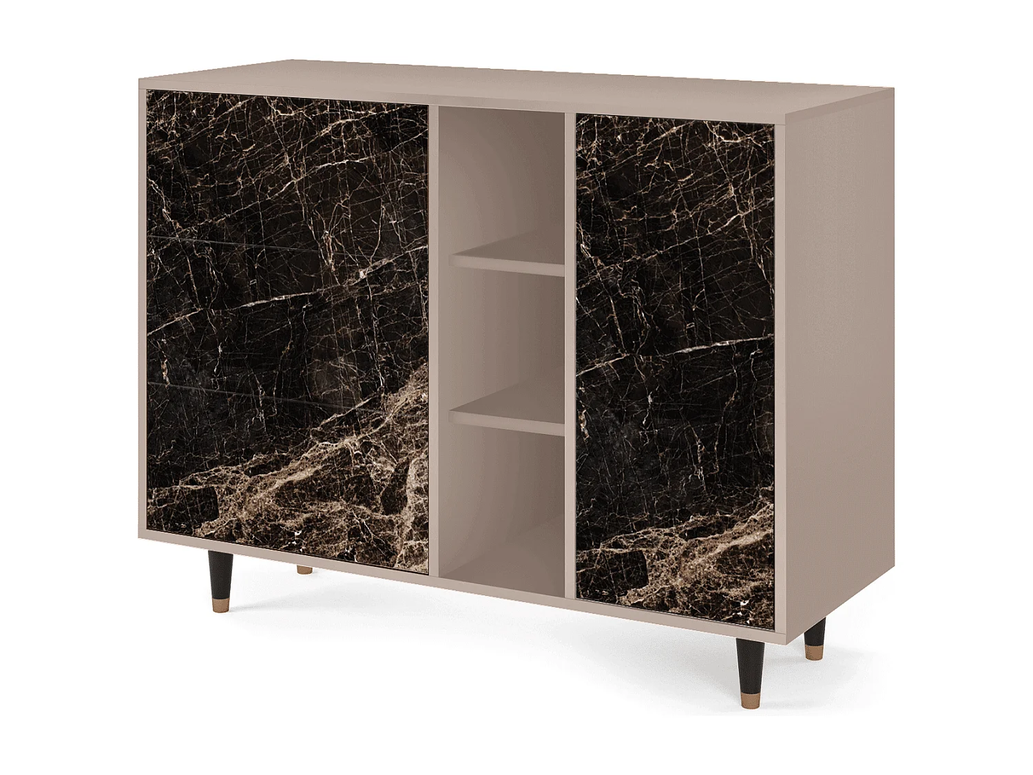 Buffet - 125x98x48 cm - BS2 - Night Abyss, Latte