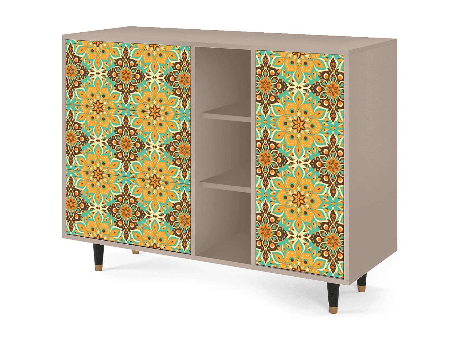 Sideboard - 125x98x48 cm - BS2 - Indian Spices, Latte