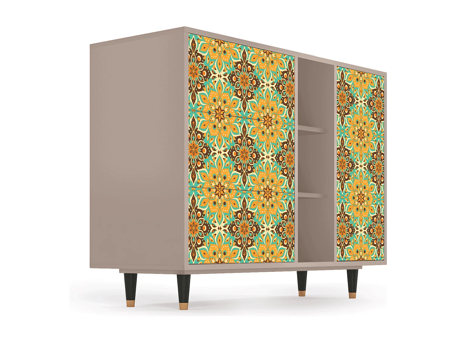 Sideboard - 125x98x48 cm - BS2 - Indian Spices, Latte