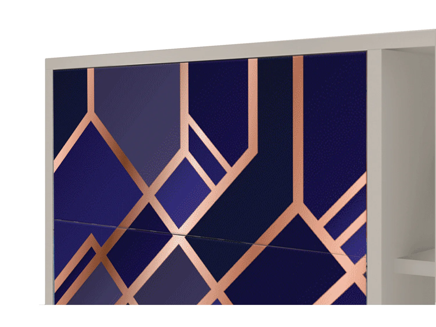 Dressoir - 125x98x48 cm - BS2 - Aquamarine Getsby, Zand