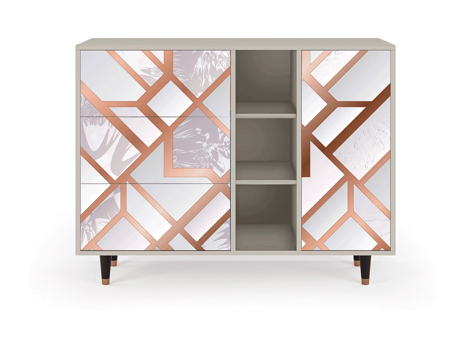 Sideboard - 125x98x48 cm - BS2 - Pastel Fairytale, Sand