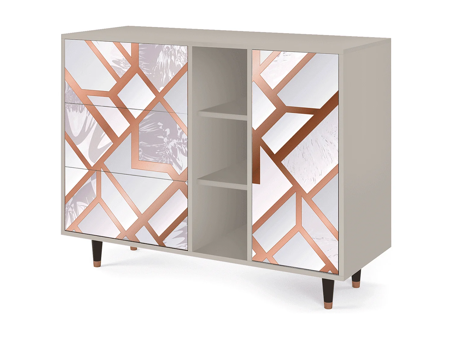 Sideboard - 125x98x48 cm - BS2 - Pastel Fairytale, Sand