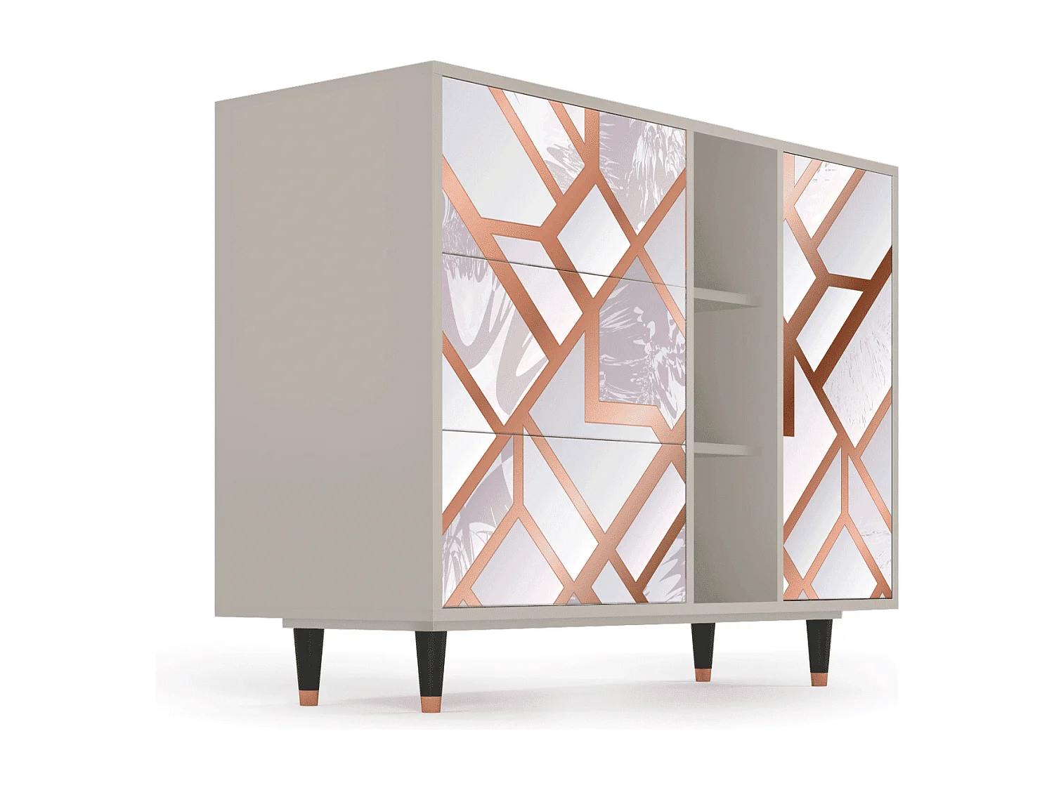 Sideboard - 125x98x48 cm - BS2 - Pastel Fairytale, Sand