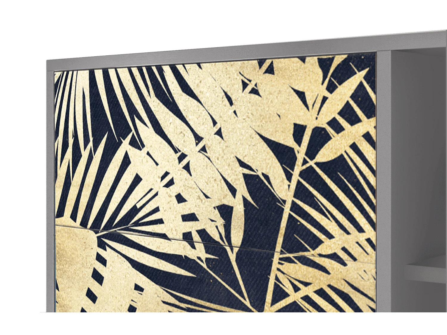 Aparador - 125x98x48 cm - BS2 - Jungle Vibes, Gris