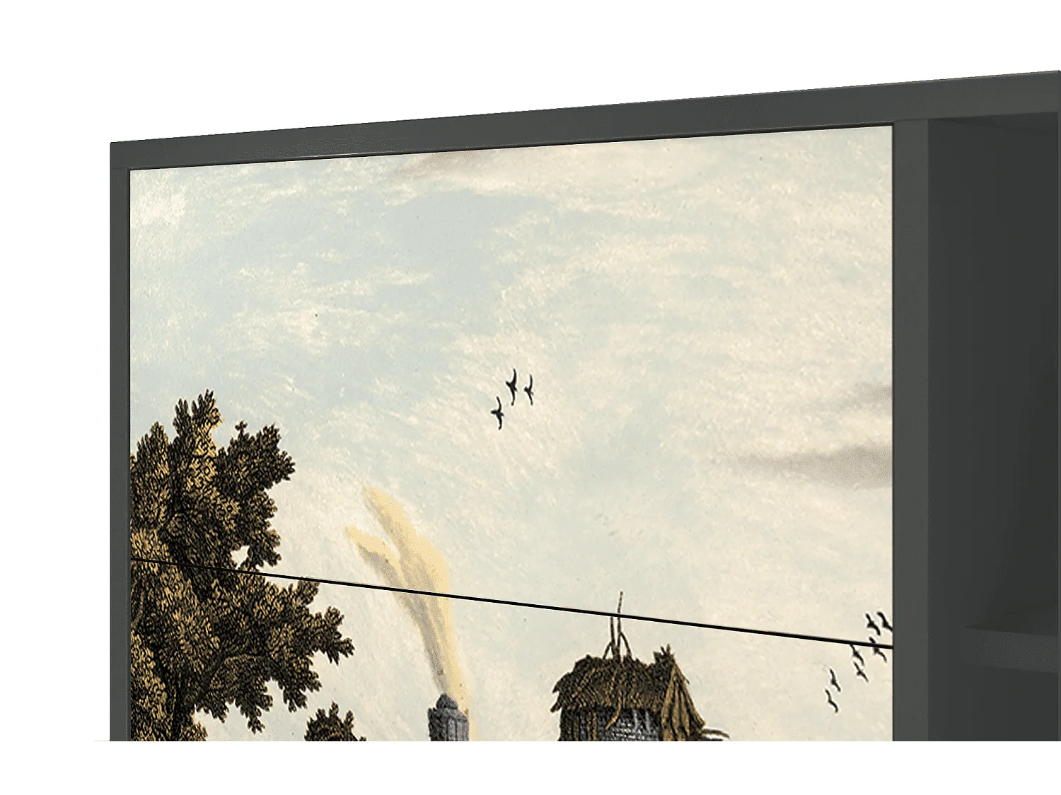 Buffet - 125x98x48 cm - BS2 - Mill along a River, Anthracite