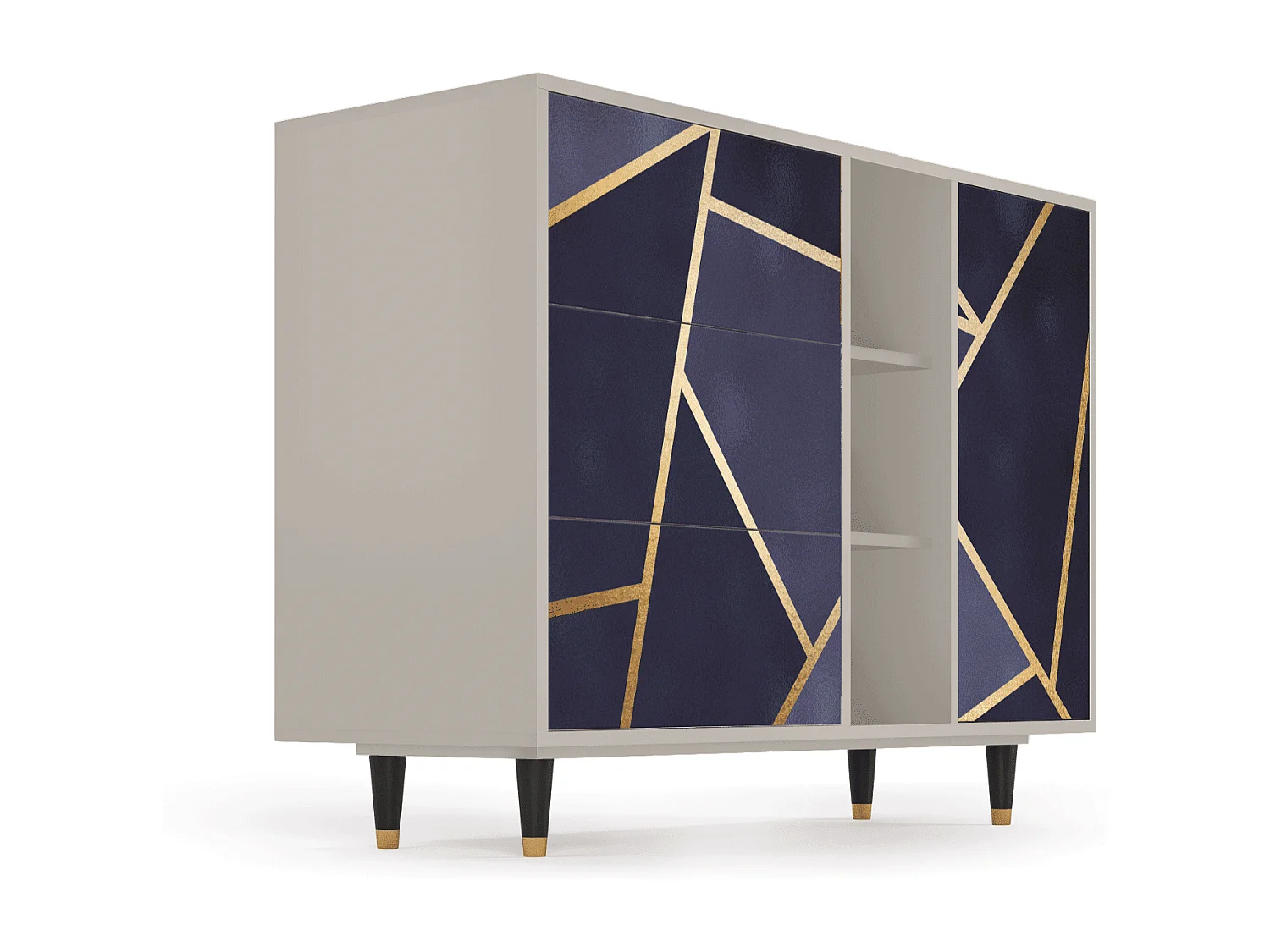 Buffet - 125x98x48 cm - BS2 - The Amethyst, Sable