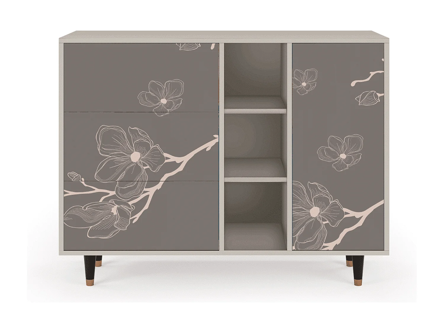 Buffet - 125x98x48 cm - BS2 - Cherry Blossom, Sable