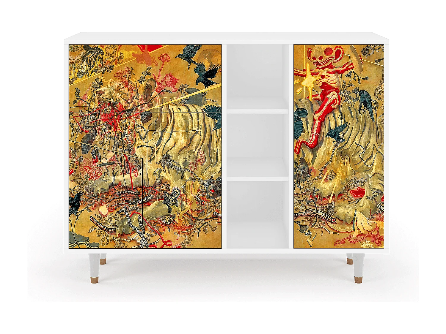 Aparador - 125x98x48 cm - BS2 - Blood by James Jean, Blanco