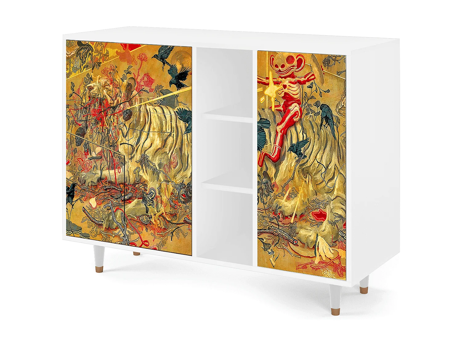 Aparador - 125x98x48 cm - BS2 - Blood by James Jean, Blanco