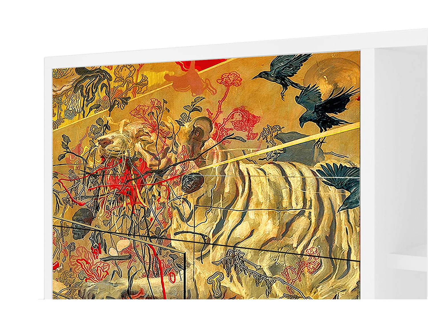 Aparador - 125x98x48 cm - BS2 - Blood by James Jean, Blanco