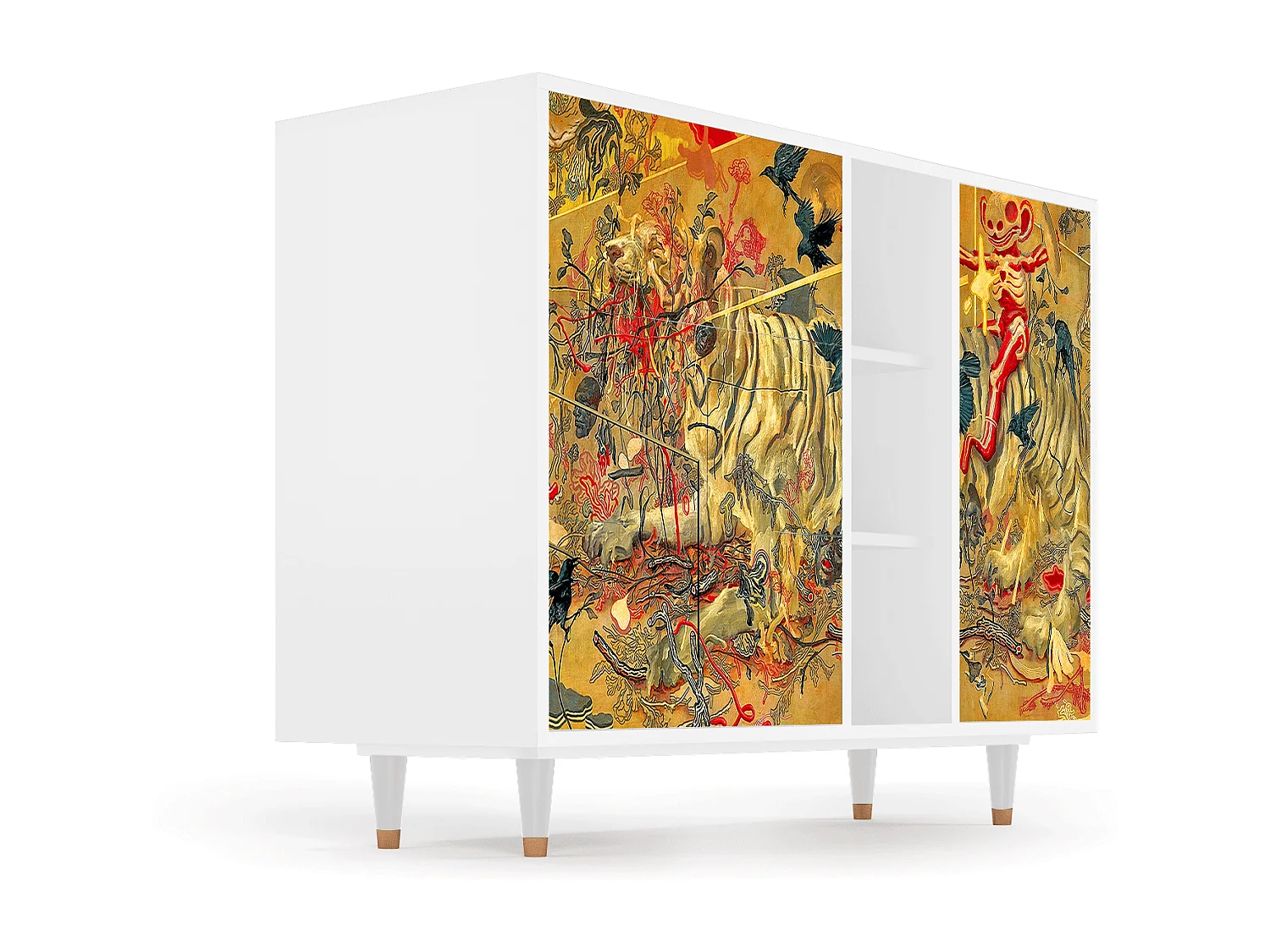 Buffet - 125x98x48 cm - BS2 - Blood by James Jean, Blanc