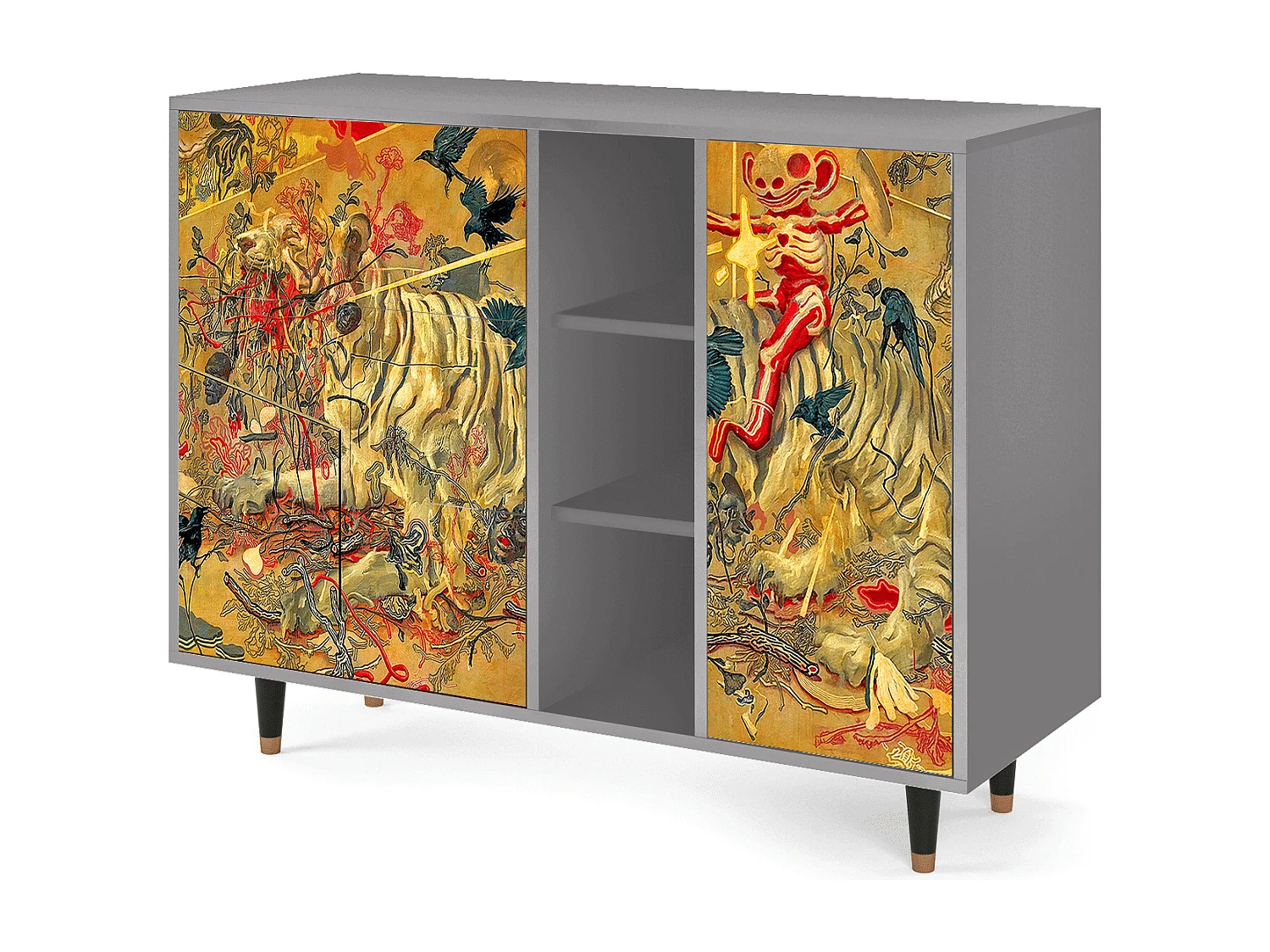 Buffet - 125x98x48 cm - BS2 - Blood by James Jean, Gris