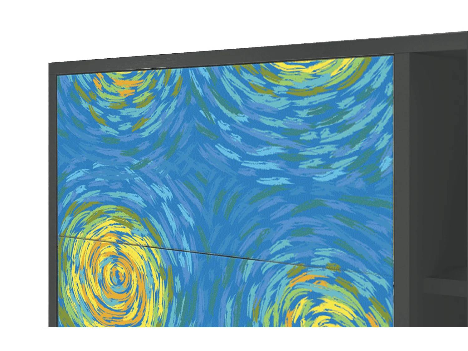 Aparador - 125x98x48 cm - BS2 - Van Gogh Lights, Antracite