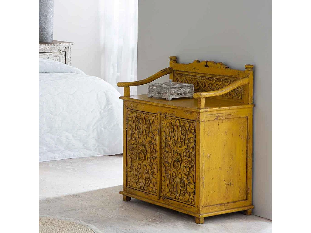 Credenza in legno giallo 70x42x85