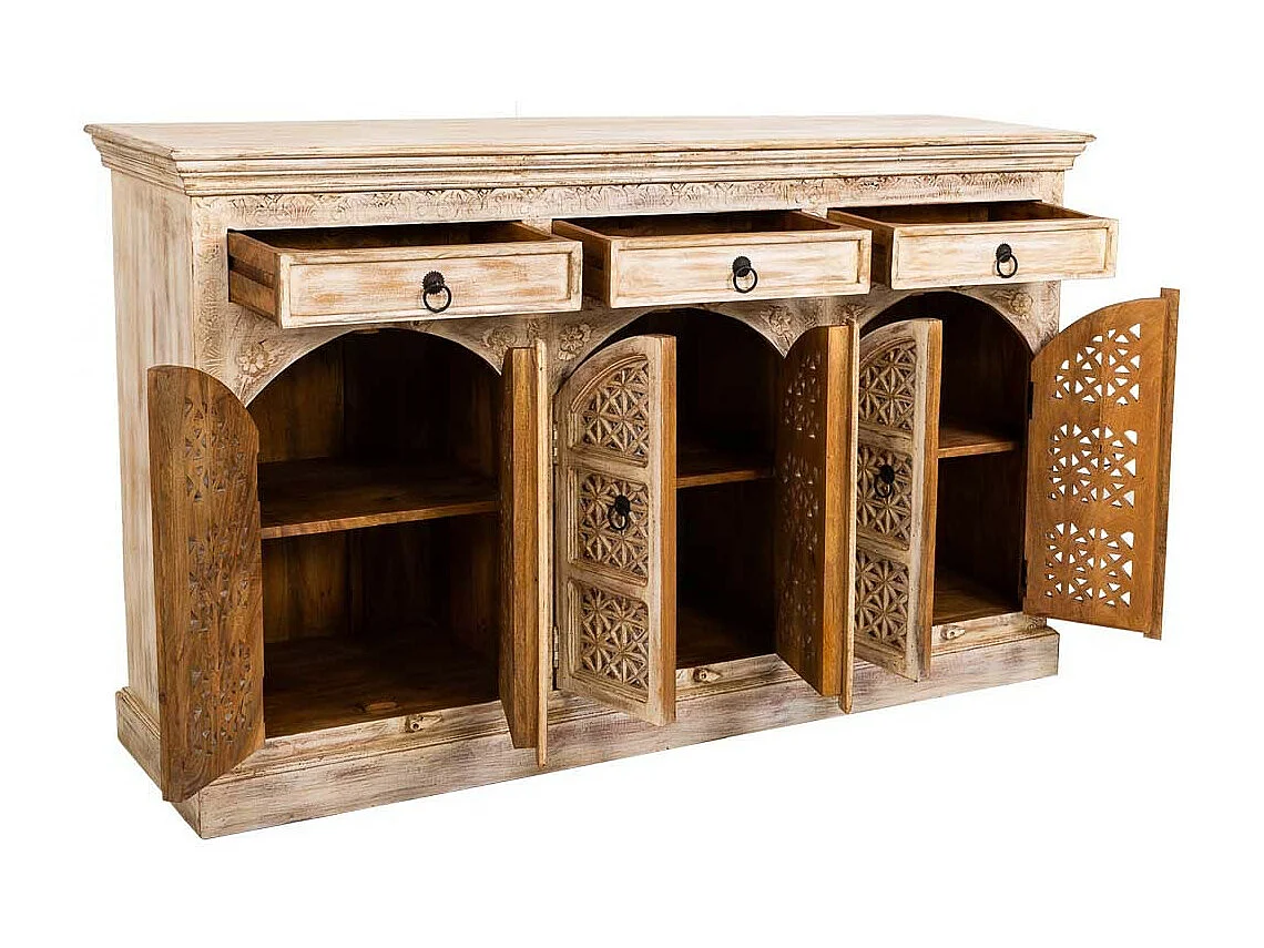 Credenza in legno marrone 165x44x100h