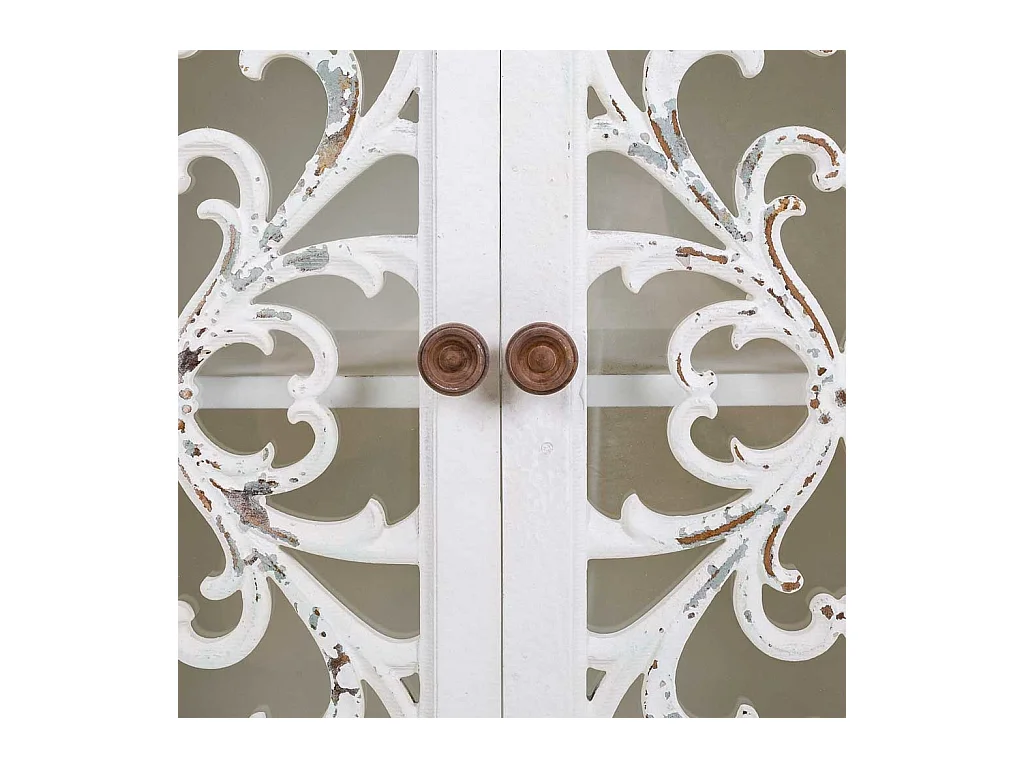 Credenza in legno con 4 porte 152x40x91h cm