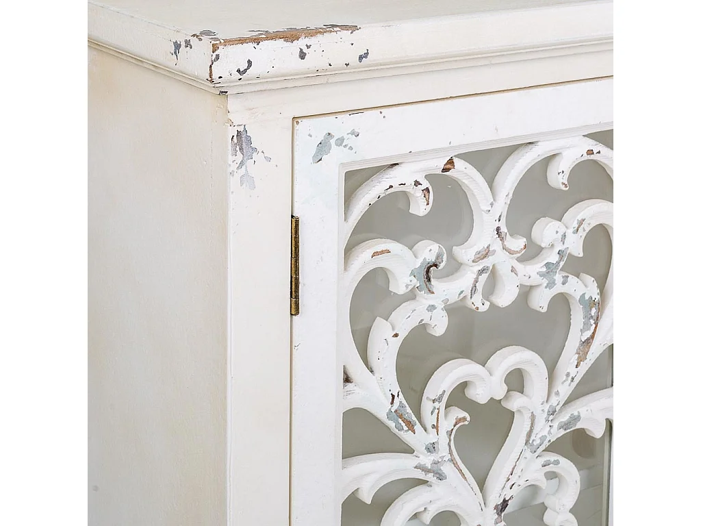 Credenza in legno con 4 porte 152x40x91h cm