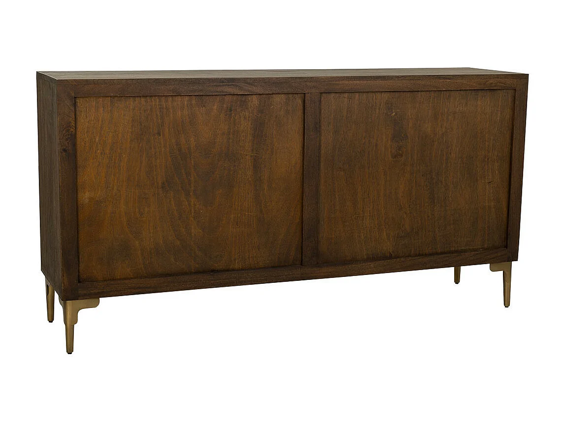 Buffet en bois et métal marron 165x40x85
