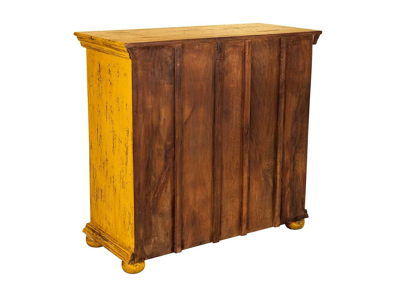 Buffet en bois jaune 90x40x90