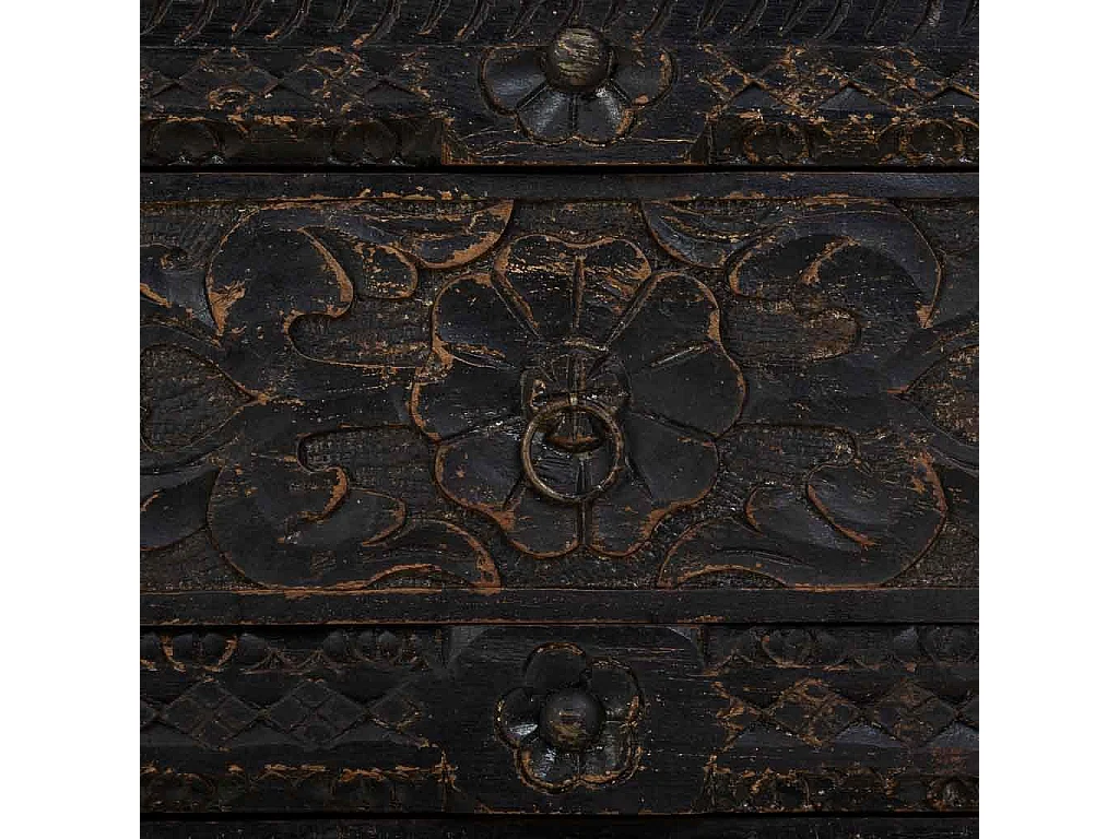 Buffet en bois noir 90x40x90