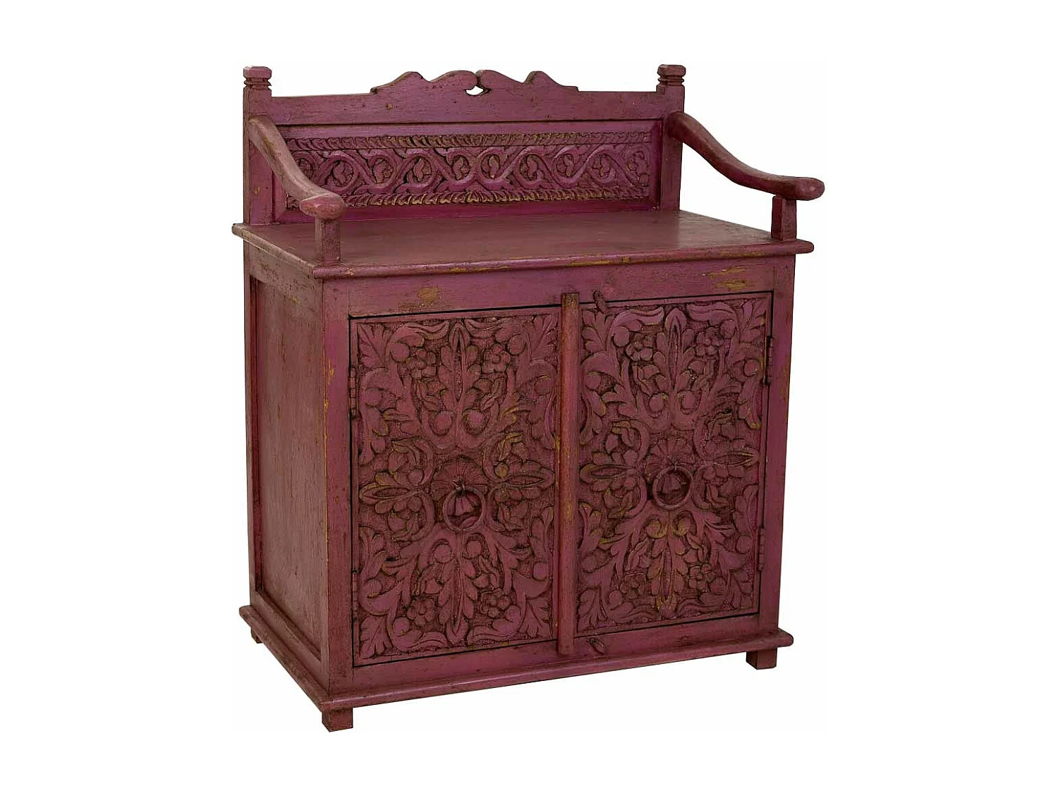 Credenza in legno rosso 70x42x85