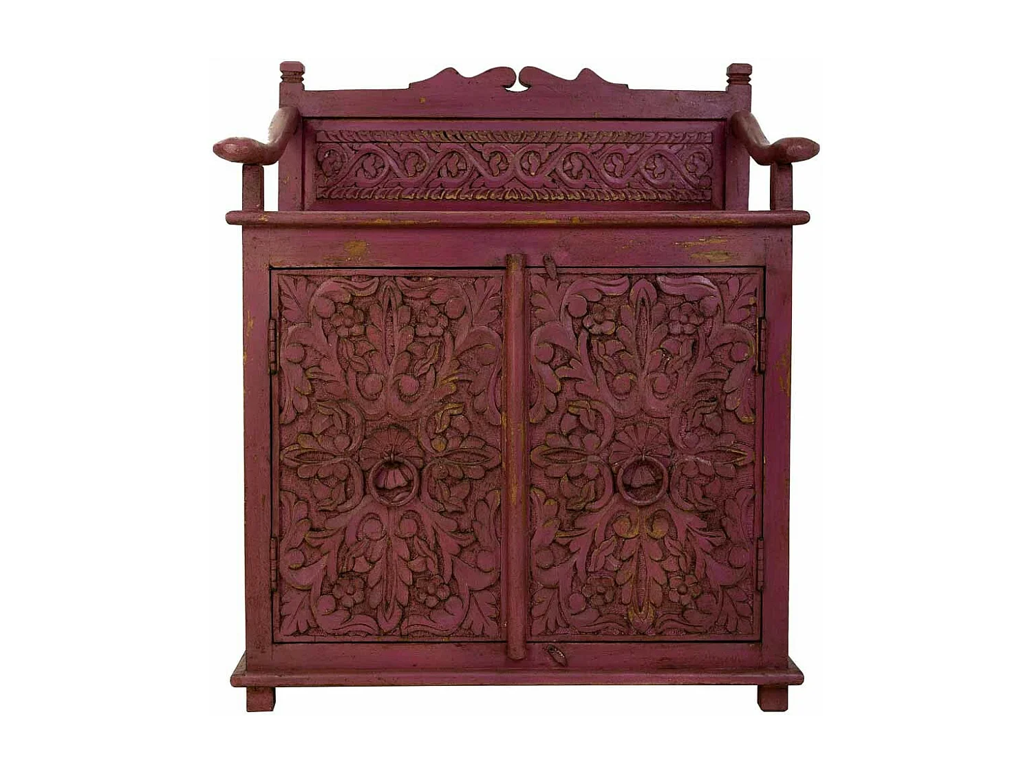 Credenza in legno rosso 70x42x85