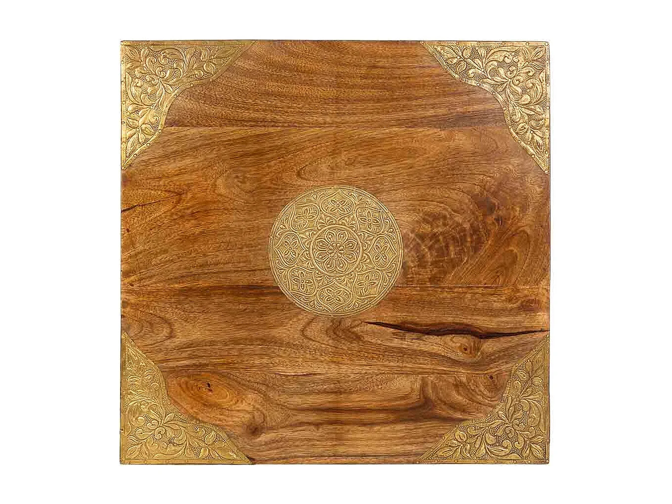 Sgabello in legno e metallo 45X45X53h cm