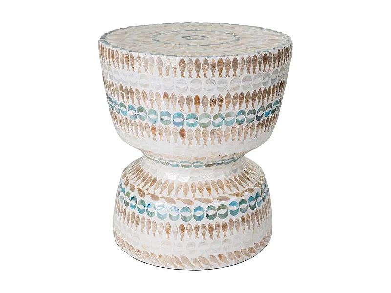 Tabouret en bois et métal 45X45X53h cm